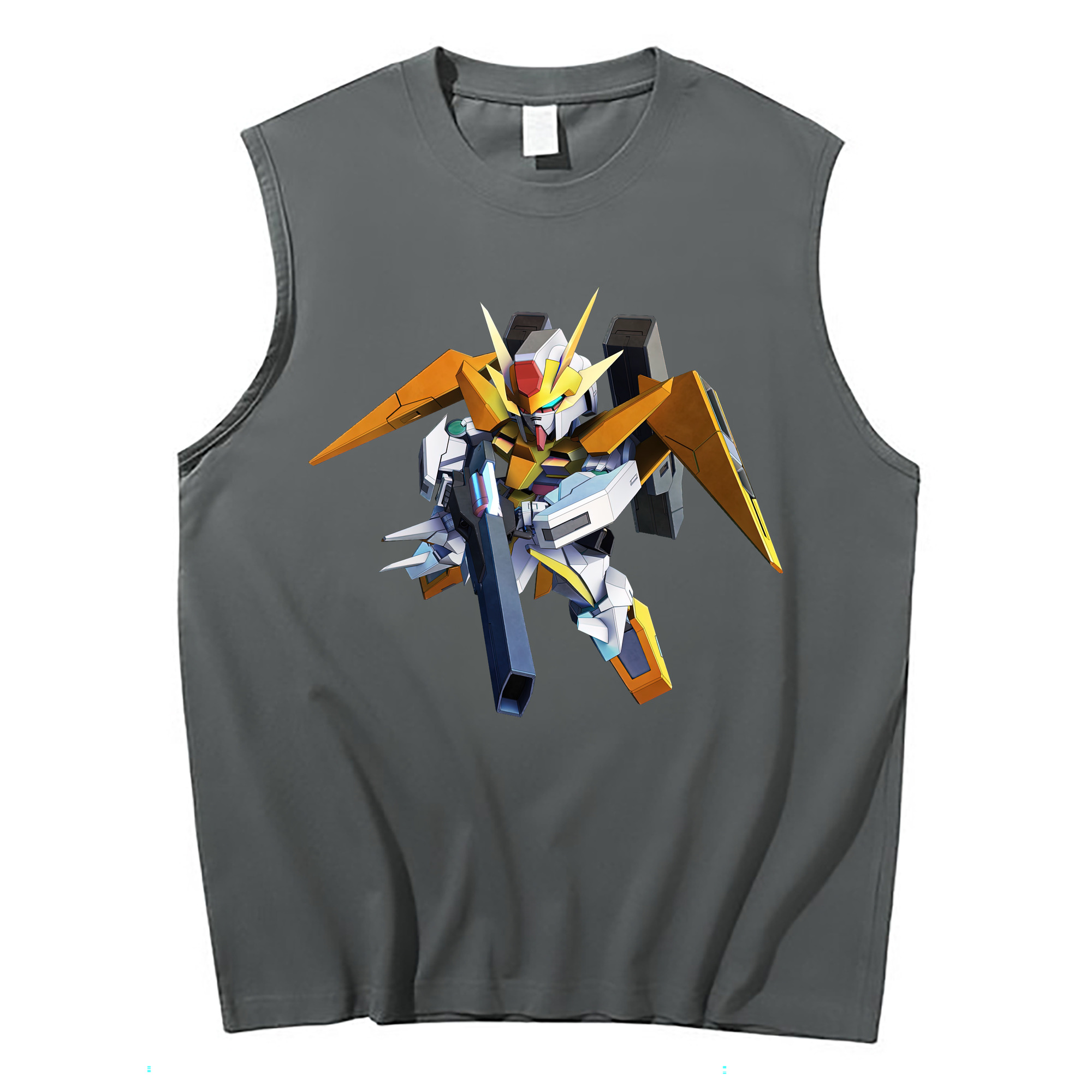 （画像用） 機動戦士ガンダム Mobile Suit Gundam コットン100％タンクトップ（フロントプリント）